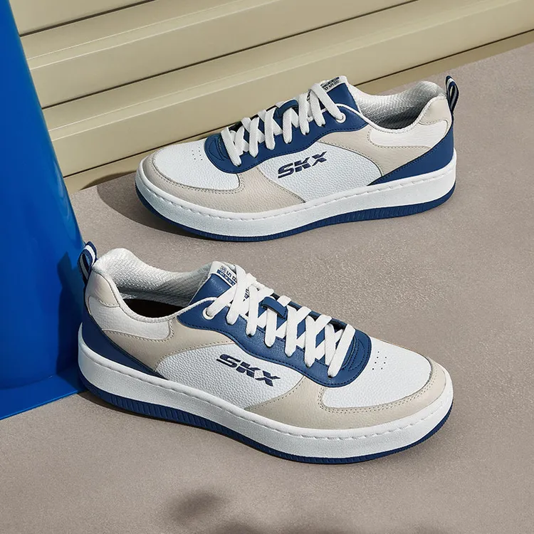 斯凯奇新款男士夏季软底缓震百搭低帮户外运动休闲鞋板鞋237188