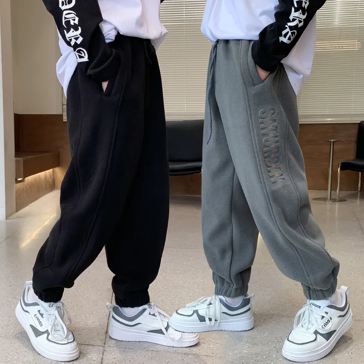 男童运动裤裤子洋气春秋款男童中大童宽松儿童春季新款休闲裤12岁