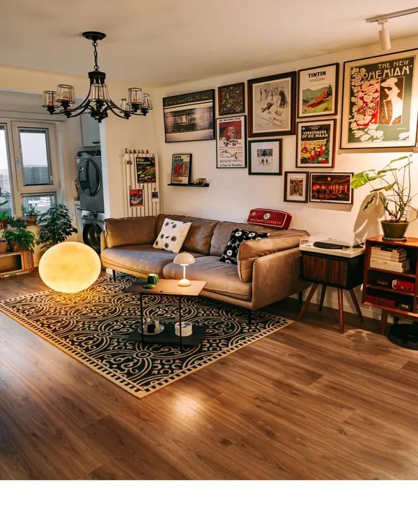 美式复古可擦免洗客厅地毯轻奢高级感别墅法式花园防水防污地毯