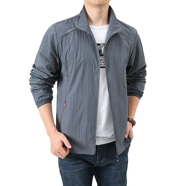 夏季爆款防晒衣大码防水透气户外皮肤衣轻薄透气男士钓鱼防晒服