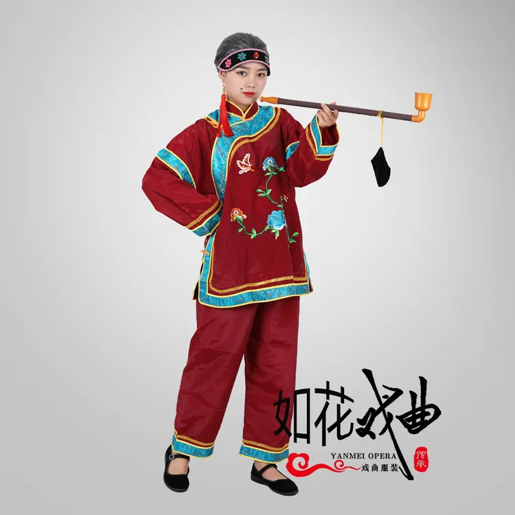 高档媒婆衣媒婆服迎亲娶亲中老年老太太扭秧歌广场舞演出服