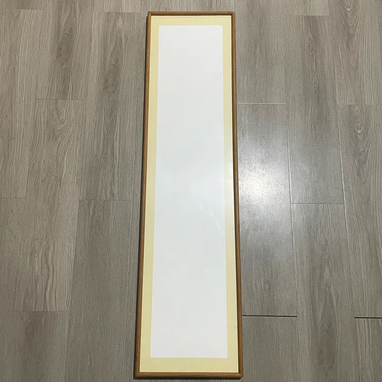 【一份两个】34*138厘米内径 黄檀榫卯结构画框 宣纸国画书法