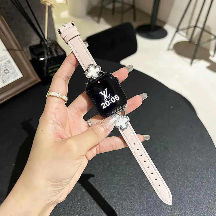 适用iwatchs9苹果手表810代se表带applewatch11手表带ultra四叶草