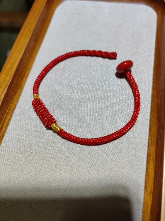 含辰砂工艺品2025朱砂平安扣时来运转红绳12#根据图二量好手围