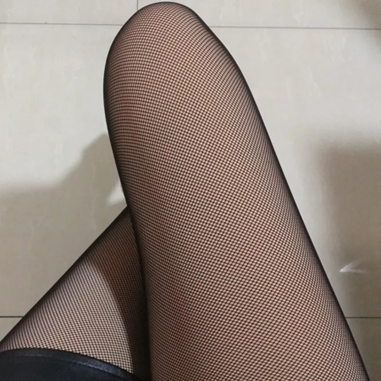 网纱秋冬加绒透肉打底裤女高腰收腹加厚踩脚防勾丝性感美腿显瘦潮