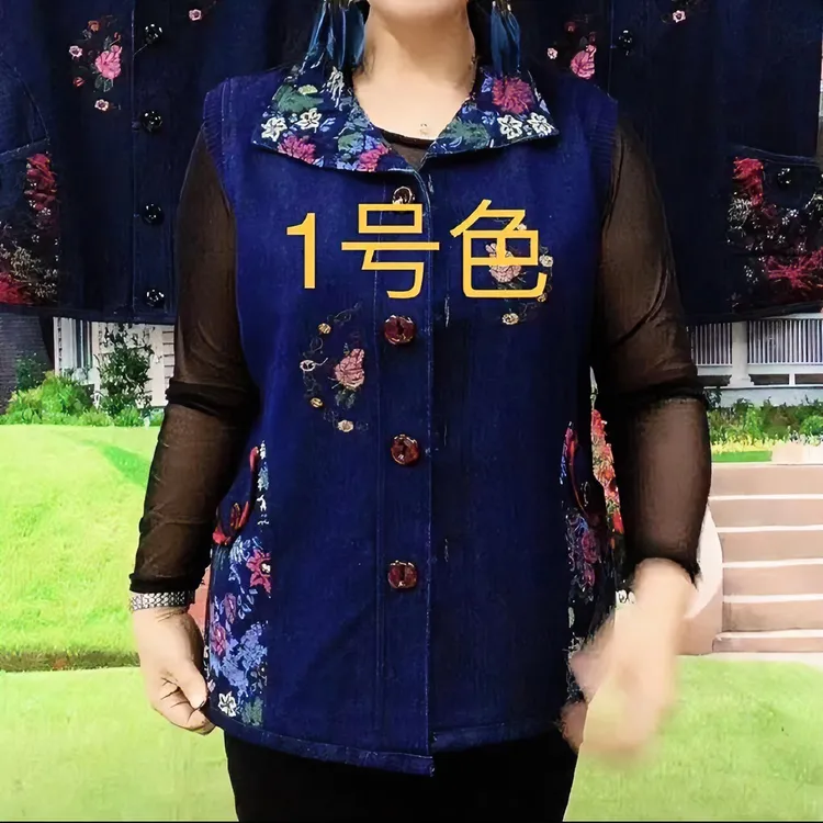 S 新款牛仔棉马甲                                            