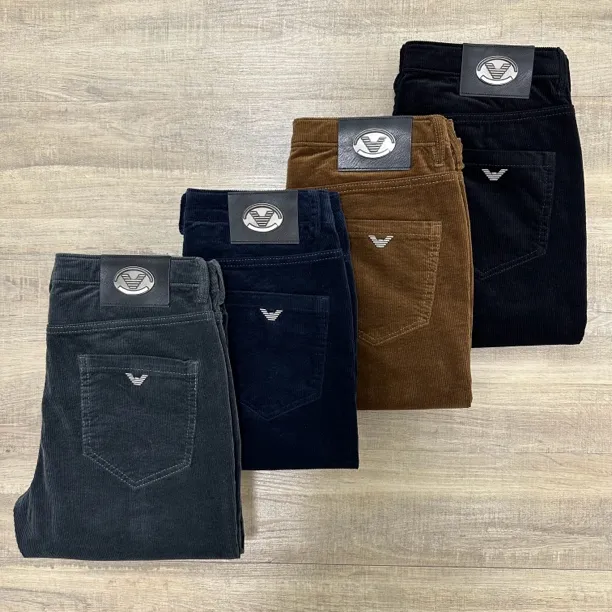 7269男士新款四色可选灯芯绒修身休闲长裤