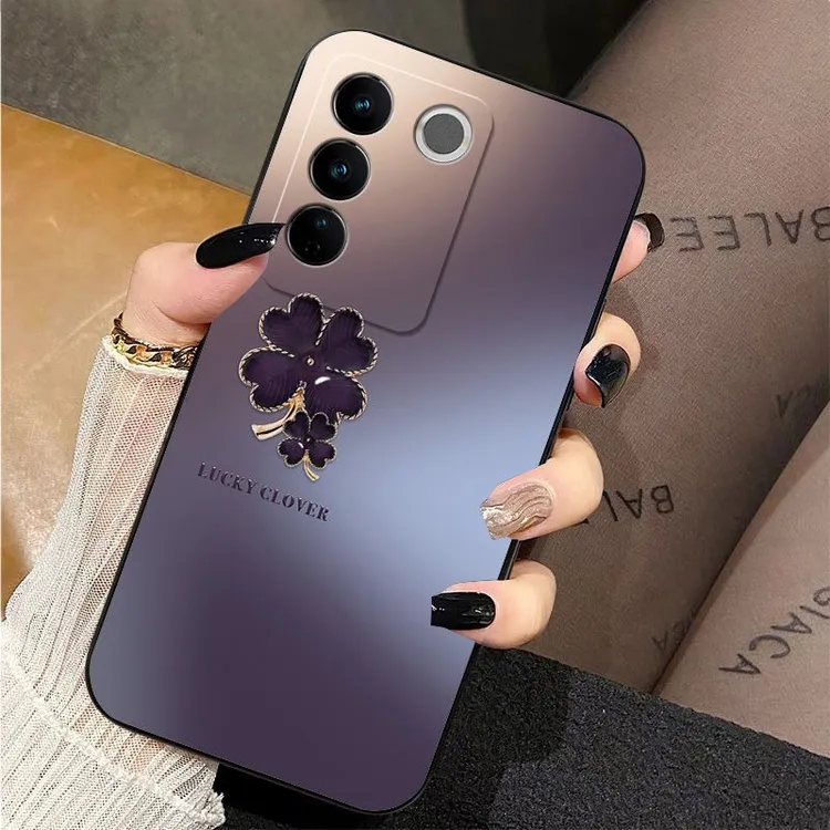 幸运四叶草vivoS16 S16pro手机壳S15硅胶软壳S15E全包防摔情侣款T