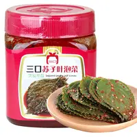 三口一品苏子叶泡菜韩式风味450g/瓶新鲜日期朝鲜延边下饭菜