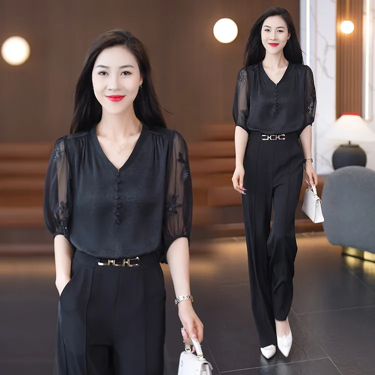 高级感衬衫女款外穿2024夏季新款气质洋气轻奢设计感遮肉显瘦上衣