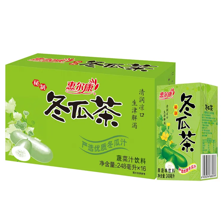 惠尔康菊花冬瓜茶248ml醒酒解腻植物凉茶清热夏日清凉解暑优质