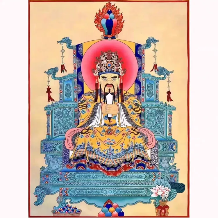 《绘制心中的财富之神 西藏唐卡财神爷创意 DIY 描绘描金》