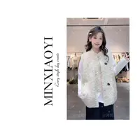 【笑一】小香定制#M112秋季针织马甲毛衣高档时尚女装新款