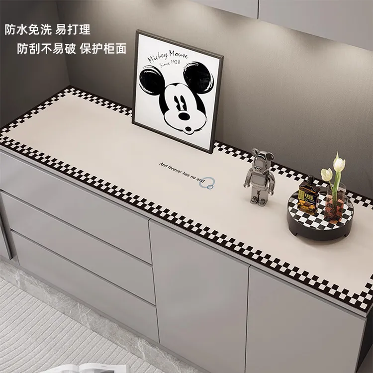 鞋柜垫台面垫子电视柜桌垫防尘耐脏餐桌垫桌布免洗防水防油保护垫