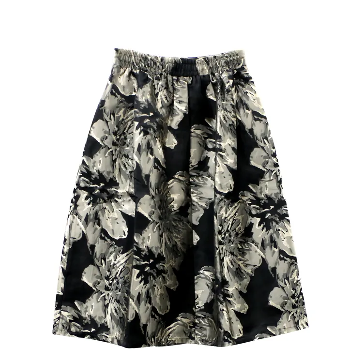 沫屿2025新中式重工提花复古宫廷风半身裙女春季百搭显高显瘦