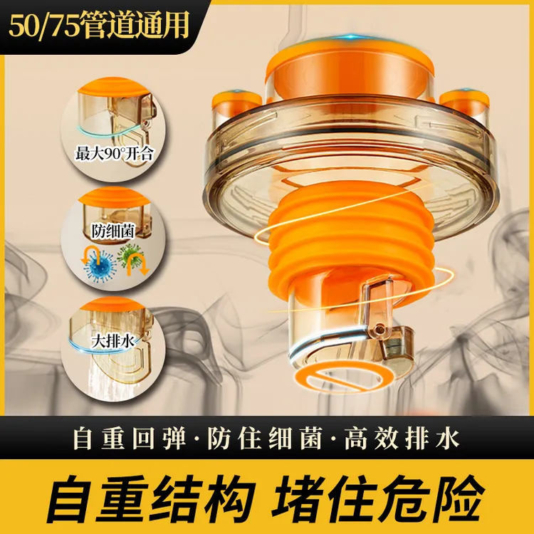 厨房洗衣机下水管三通防臭止水阀过滤器排水洗碗机净水器通用接头