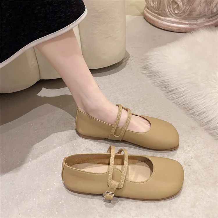 平底单鞋女温柔仙女软底玛丽珍女鞋2025春季新款配裙