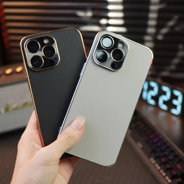 适用iPhone16手机壳皮纹新款苹果12/13/14/15promax磨砂超薄保护