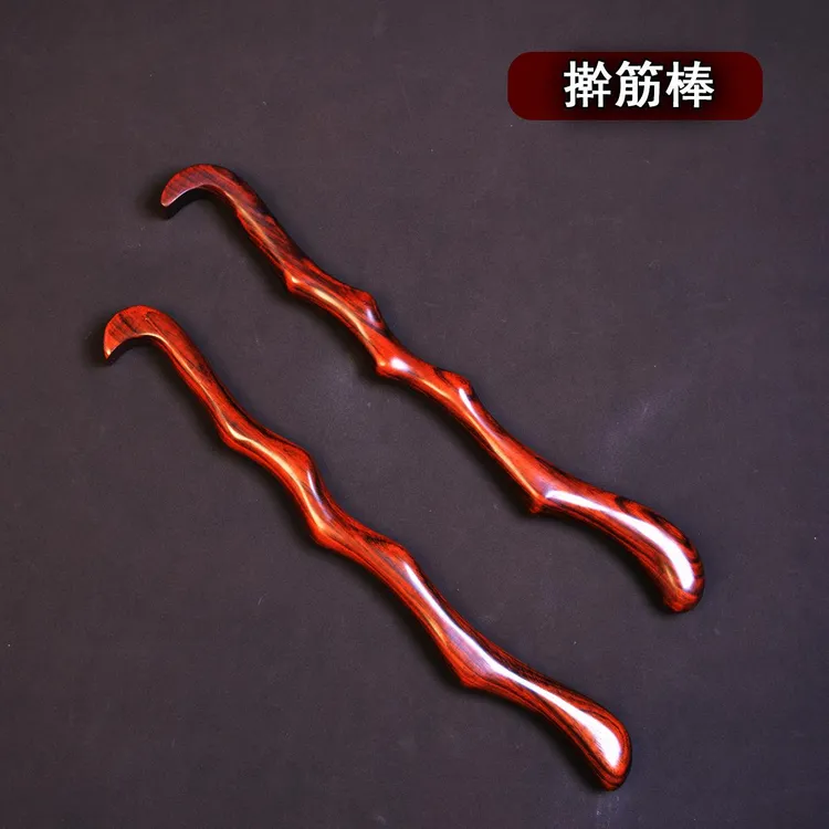 檀木多功能擀筋棒实木痒痒挠手工艺随形抓痒挠木质按摩棒敲打锤