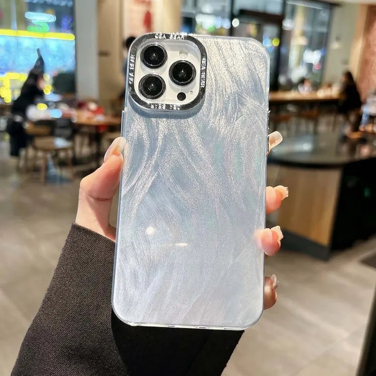 ins高级感羽纱适用苹果15手机壳iPhone14Promax清晰13/12全包11软