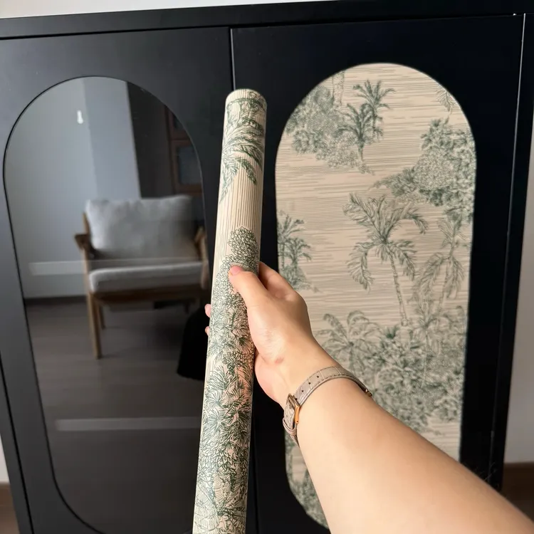 南山有虎~法式轻奢家具翻新贴房间布置墙纸衣柜柜子改造墙贴自粘