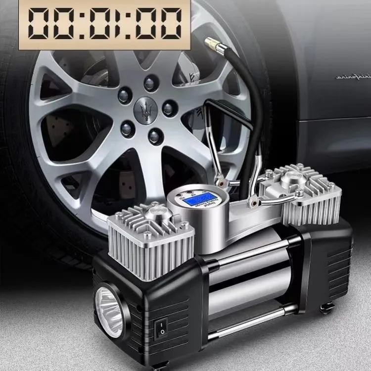 车载纯铜大电机双缸充气泵数显屏精准测压打满即停大功率电动补气