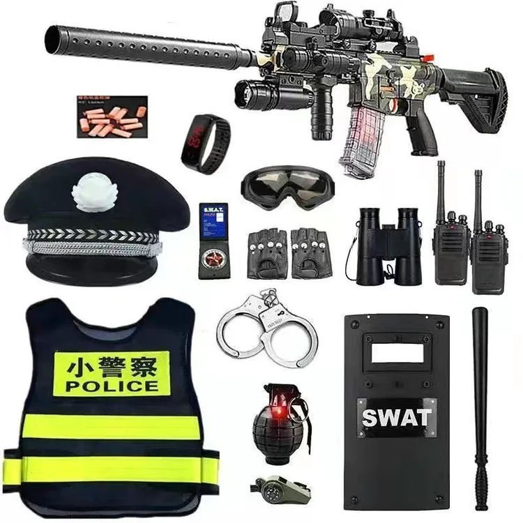 儿童小玩具套装黑猫警长帽子男孩特种兵户外特警装备玩具