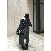 COCO皮草“慵懒派对”进口骆马绒&羊毛双面呢大衣秋冬毛呢外套