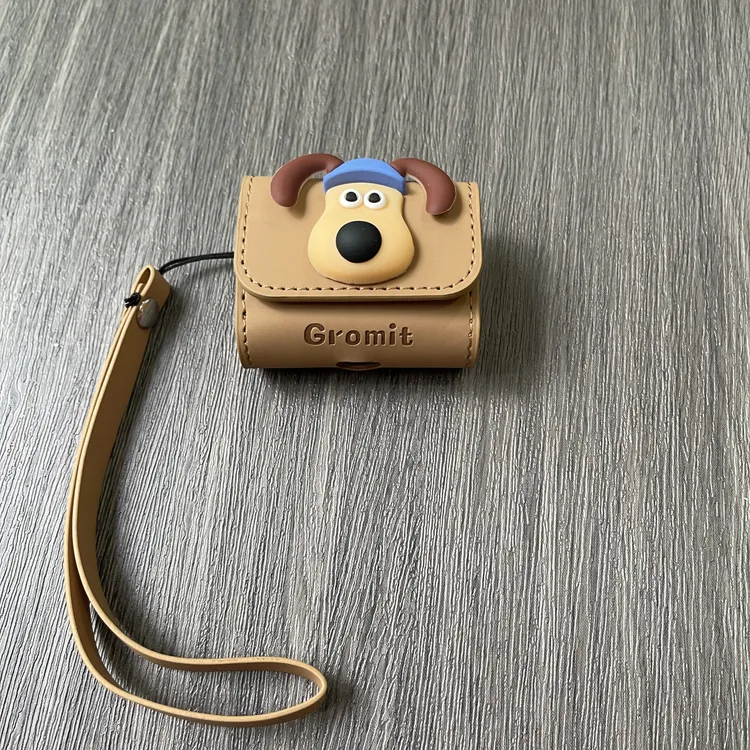 可爱掌门狗适用airpods4代pro2保护套苹果pro耳机壳蓝牙皮质壳3代