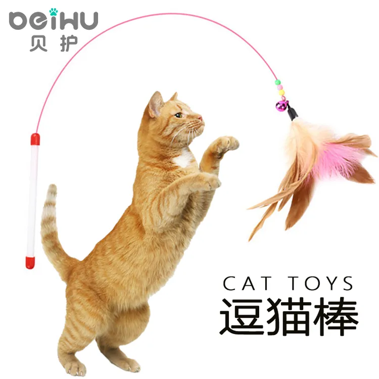 贝护猫咪弹性逗猫棒耐用解闷猫咪玩具自嗨宠物用品买玩具互动好玩