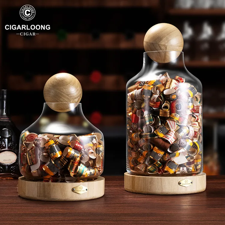 茄龙雪茄标收纳罐个性展示防潮摆件装饰瓶收藏纪念CLX-23IO1