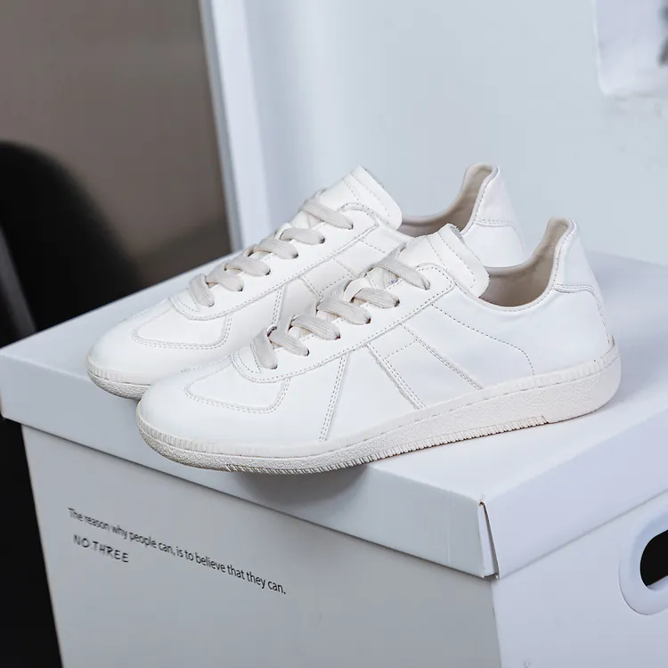 米娅严选2025新款休闲女鞋真皮德训小白鞋女百搭新运动休闲板鞋