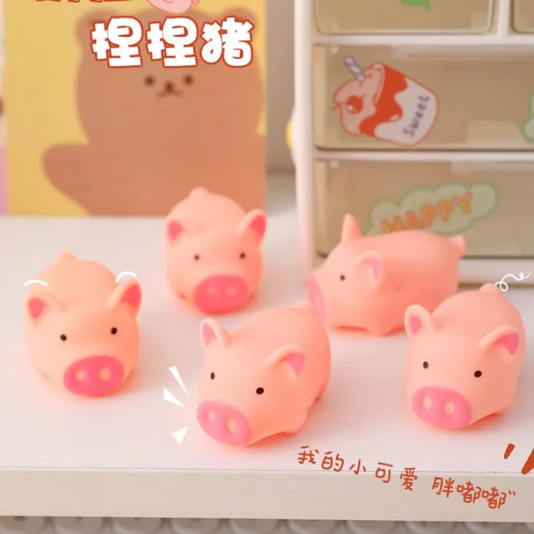 卡通恶搞整蛊发声尖叫猪塑胶变形小猪猪解压神器捏捏叫小猪猪可爱