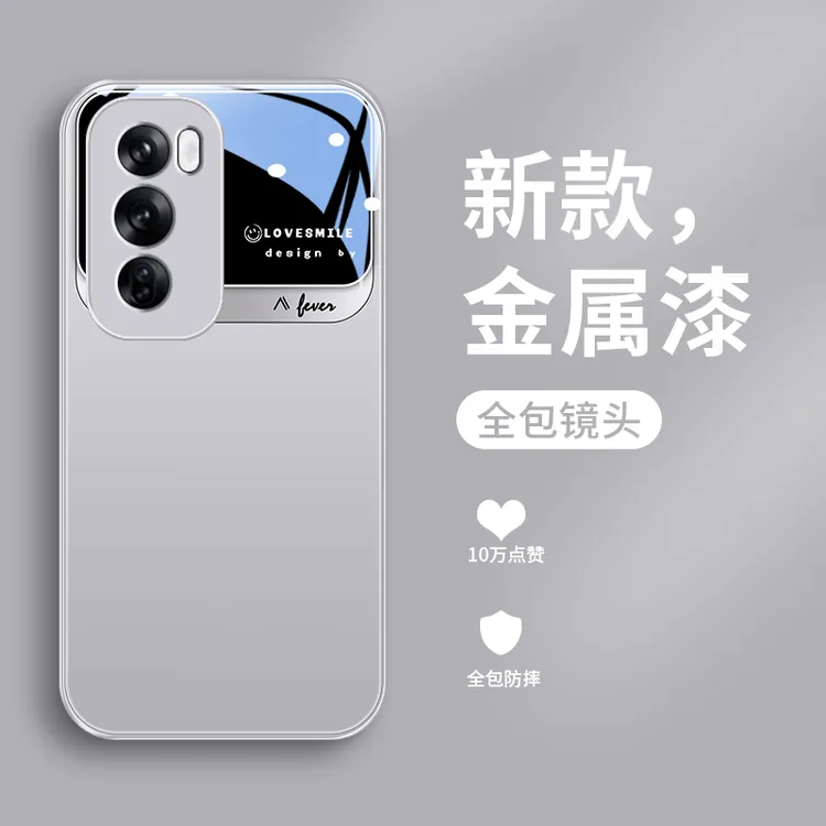 轻奢设计适用opporeno12手机壳Reno12pro全包高级感玻璃商务新款