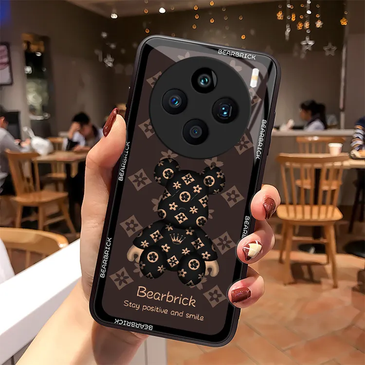 Fashon熊适用VIVOX100S手机壳vivox100spro玻璃x100Ultra散热镜面