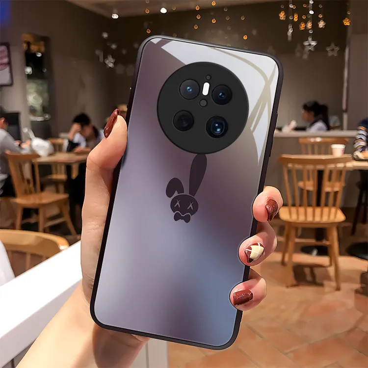 质感小兔适用华为mate70手机壳镜面华为Mate70Pro玻璃女款高级感