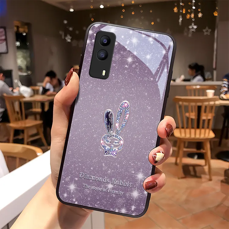 闪亮小兔vivoy53s手机壳y52s新款网红y31s女款vivoy30个性创意硬