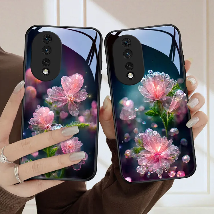 水晶花适用华为荣耀80手机壳荣耀80pro可爱女款保护套Honor80se高
