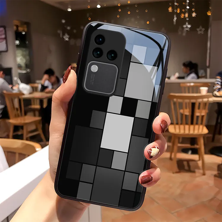 高级灰适用vivos18手机壳S18pro玻璃vivos18e散热质感男生女款高