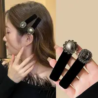 F-A13复古雅丹风发夹女气质优雅后脑勺碎发bb夹子刘海侧边夹2只