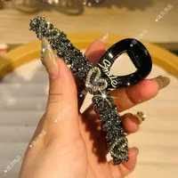 F-N13爱心麦穗枪灰色抓夹气质轻奢时尚11cm