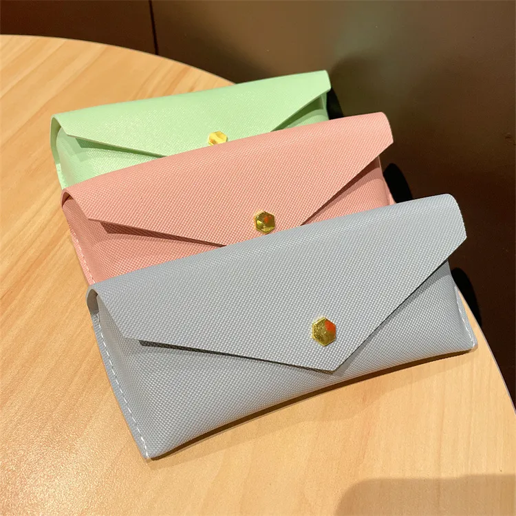 珍珠纹镜盒简约ins眼镜包太阳镜收纳盒时尚墨镜包皮质眼镜盒软包