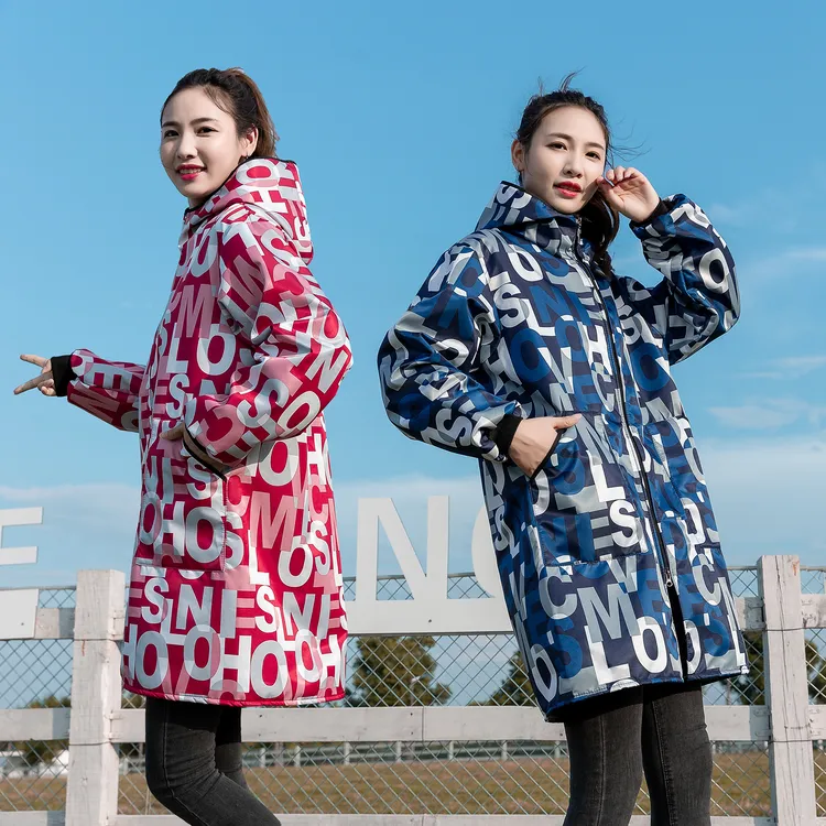 新款外穿加绒加厚罩衣外套长袖洋气时尚女居家防水防污耐脏工作服