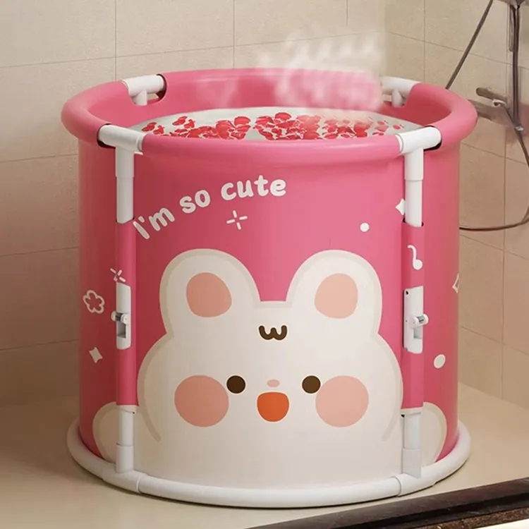 免安装可大容量家用冬天婴儿泡澡桶大人可折叠浴桶家用加厚