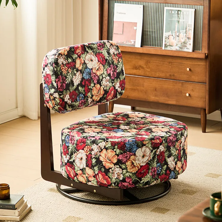 【升级可旋转】单人沙发极简沙发椅现代简约实木落地沙发