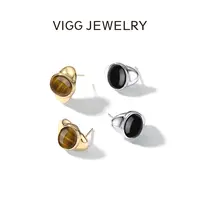 VIGG 铜合金耳饰 异瞳耳钉 轻奢时尚百搭小众简约