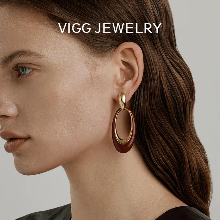 【露遥专属】VIGG 舞曲耳钉 轻奢简约时尚百搭饰品