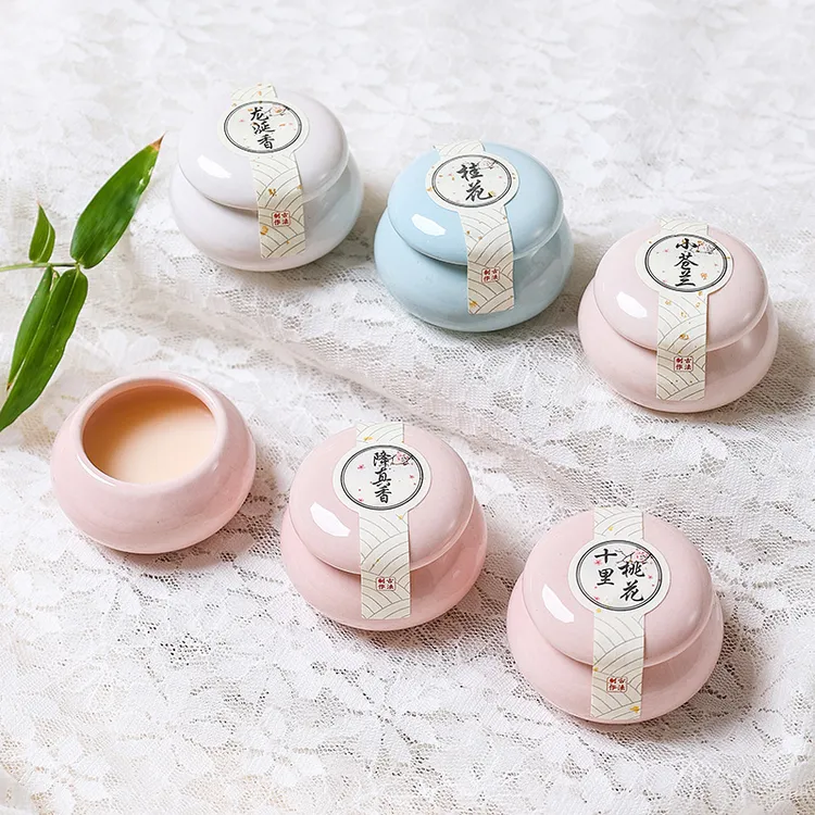 洪剧堂香膏固体室内古法制造女士植物睡眠拾清欢花香膏鹅梨帐中香