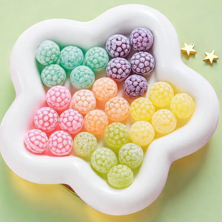 网红水果糖花瓣硬糖口气清新糖果零食多种口味混合独立包装正品糖