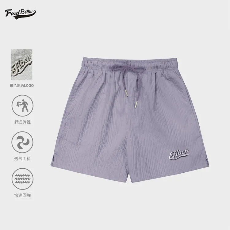 夏季新款宽松速干户外健身简约透气运动短裤休闲裤-162